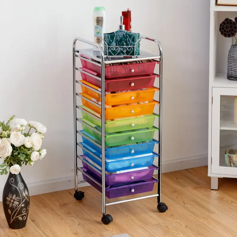

Drawer Rolling Storage Cart Scrapbook Paper Office School Organizer Color