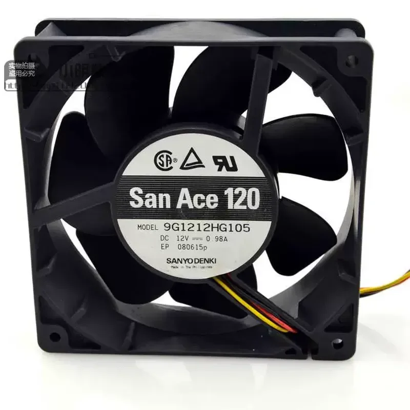Фото Оригинальный вентилятор охлаждения Sanyo SanAce 12038 12V 0.98A 9G1212HG105 для компьютерных серверных стоек №2