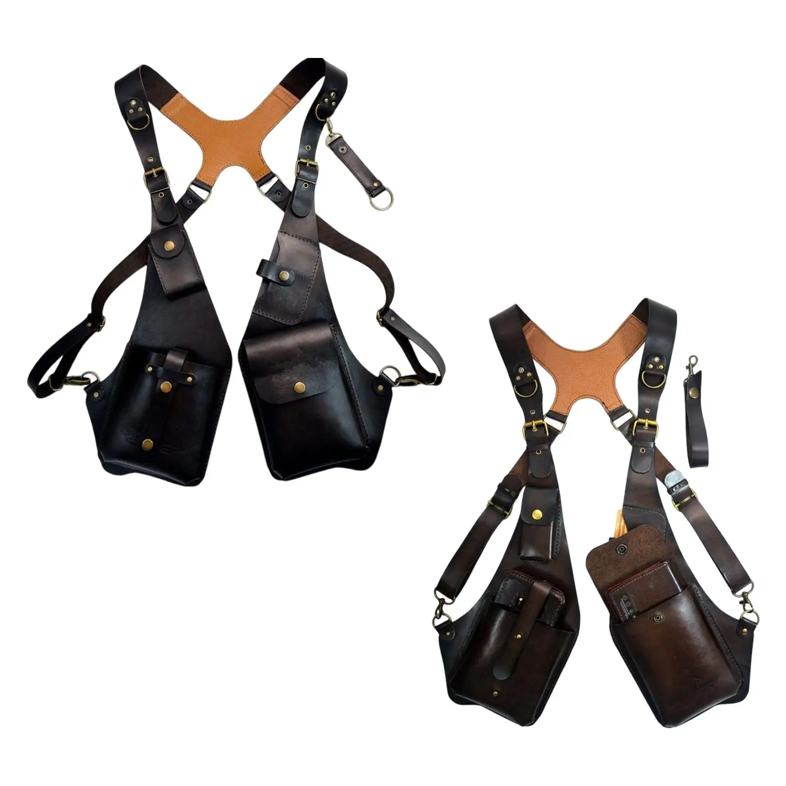 

Винтажный Стильный чехол на ремне для мужчин и женщин, чехол с регулируемыми ремешками и защитой от кошелька для мужчин и женщин, для велосп...