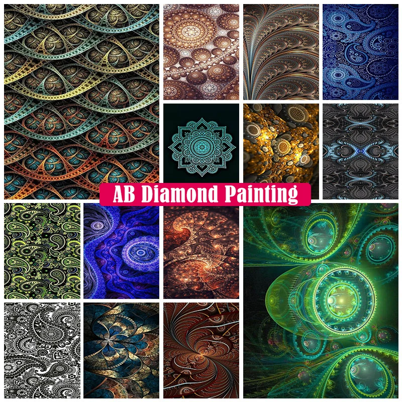

PDMDOG AB 5D алмазная живопись «узор», алмазная вышивка, полноразмерная/круглая алмазная живопись, вышивка крестиком, домашний декор, ручная Ar