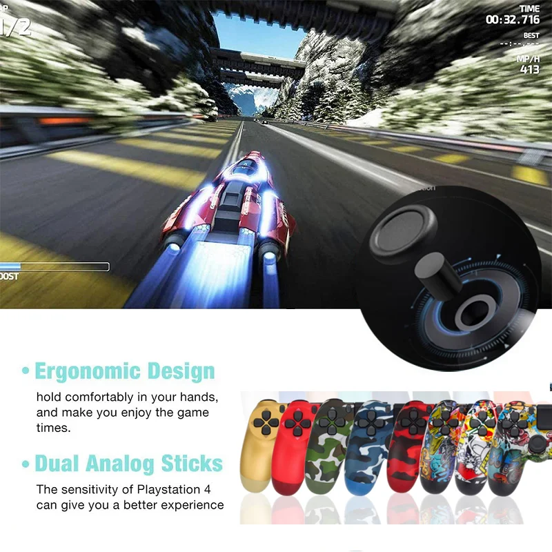 Беспроводной пульт дистанционного управления для Ps4 геймпад 6 осей двойная