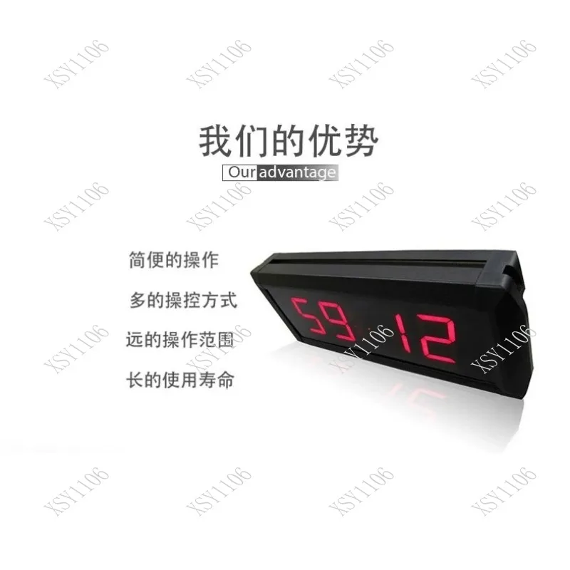 Цифровой таймер-часы с 4-значным LED-дисплеем 1,8 дюйма для встреч, выступлений, собеседований, офисного использования (art.: 3920db628f776) - 3920db628f776