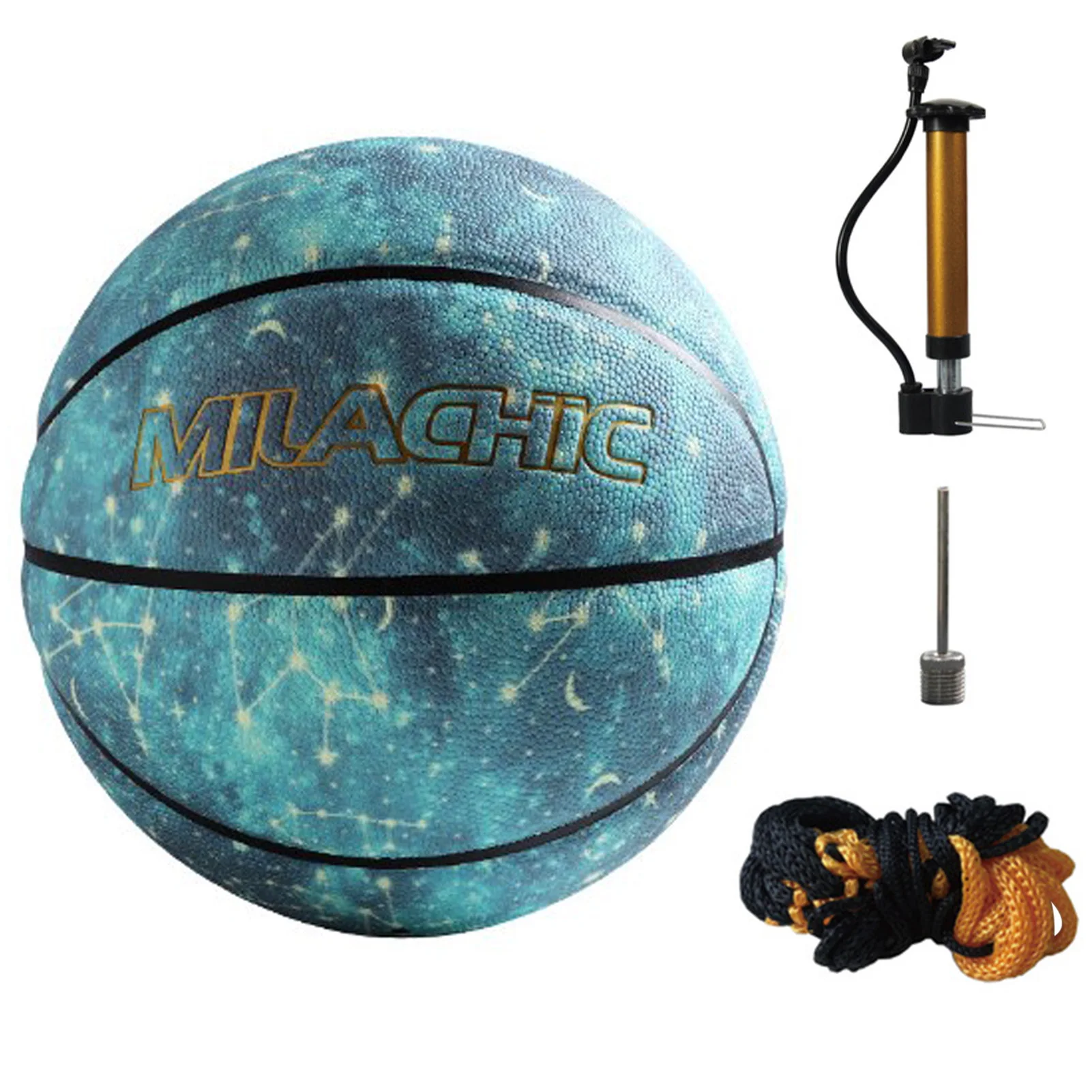 

Luminous Reflective PU Wear-Resistant Glowing Basketball With 12 Constellations For Night Sports Game