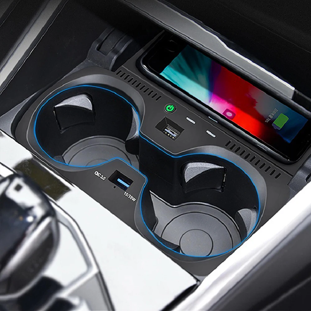

Беспроводной зарядный держатель для телефона для BMW X5 G05 X6 G06 2019 2020 Беспроводное зарядное устройство Qi автомобильное противоскользящее мобильное кресло-подставка