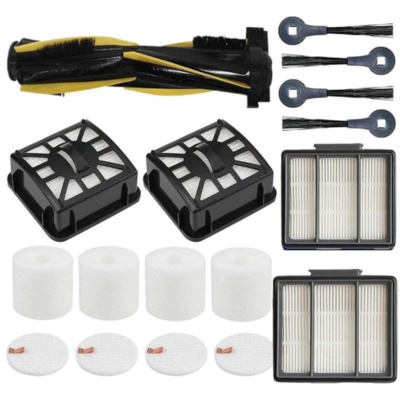 

Foam & Felt Filters Kit & Side Brushes Replacement For Shark RV1001AE RV101 Vacuum,Replaces Parts