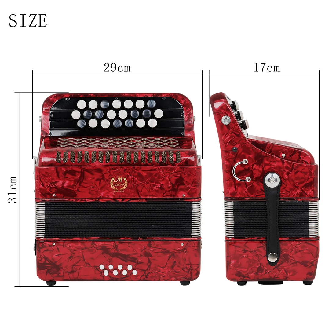M MBAT AR-220 аккордеон 22 клавиши 8 бас-аккордеон Bayan профессиональные клавишные