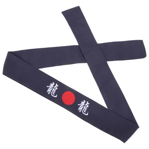 Японская повязка на голову Hachimaki, повязка на голову для суши, шеф-повара, карате, аксессуары для волос, повязка на голову самурая, спортивные упражнения
