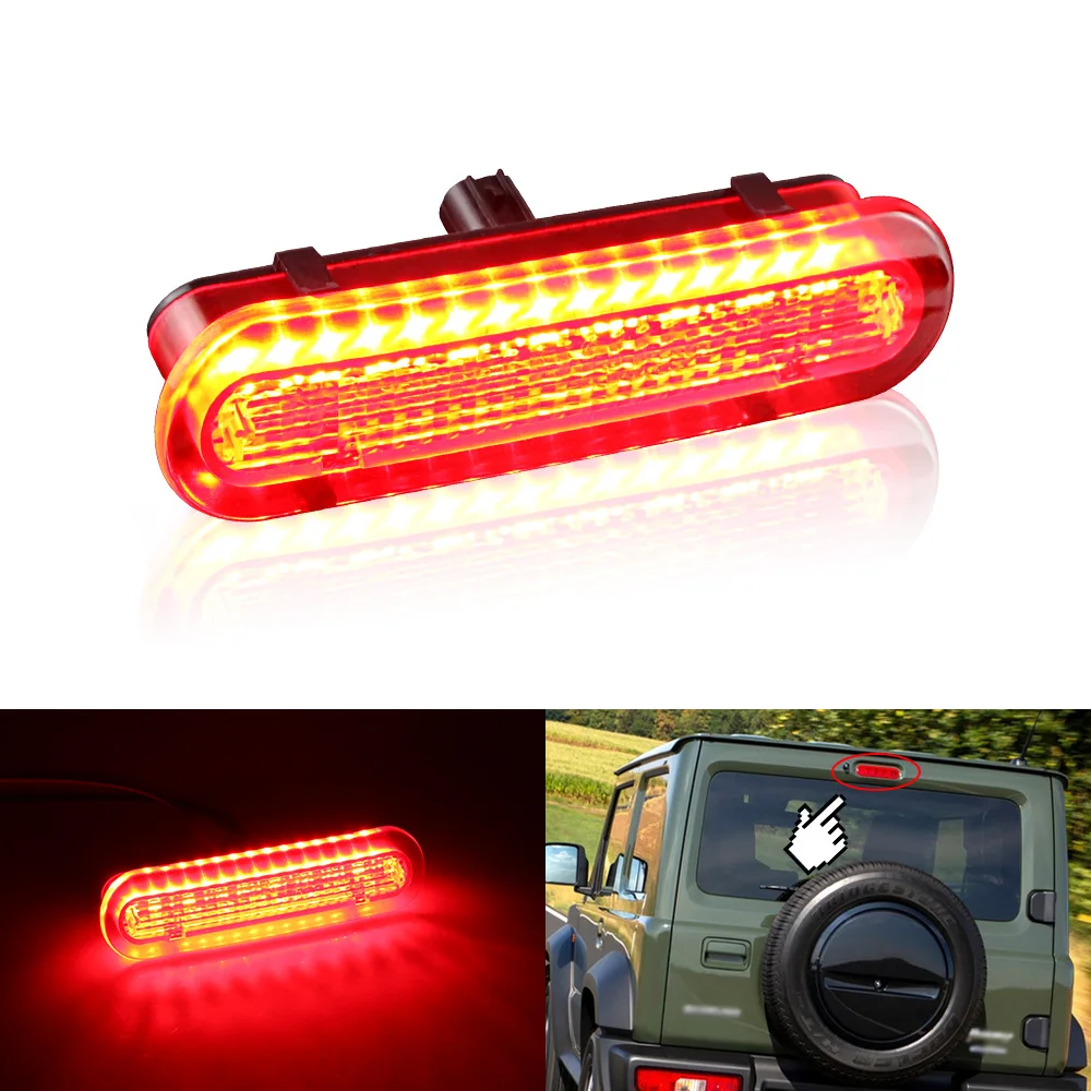 

Автомобильный светодиодный стоп светильник сигнал для Suzuki Jimny JB64 JB74 2019-2021, задний фонарь, Центральный высокий уровень, третий свет, аксессуары