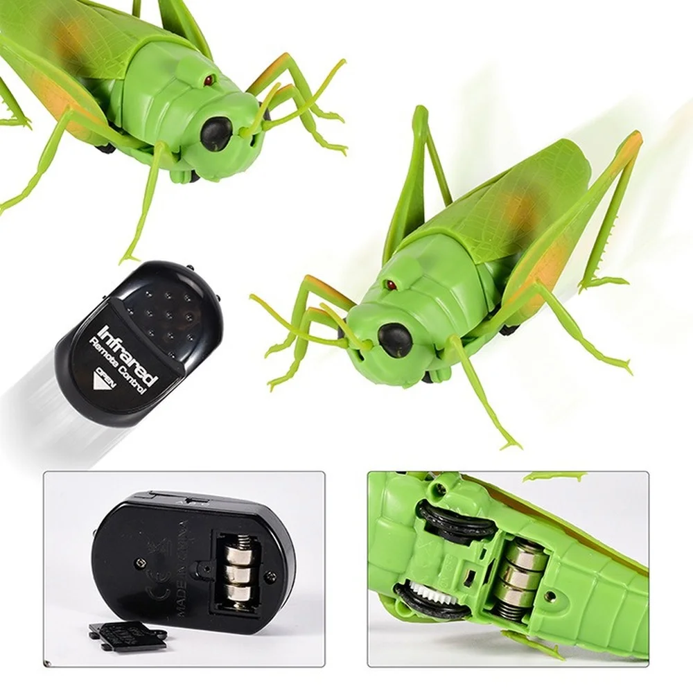 

Remote Control Simulation Grasshopper Animal Infrared Simulation Animal Grasshopper Model Novel Electric Toy Horror