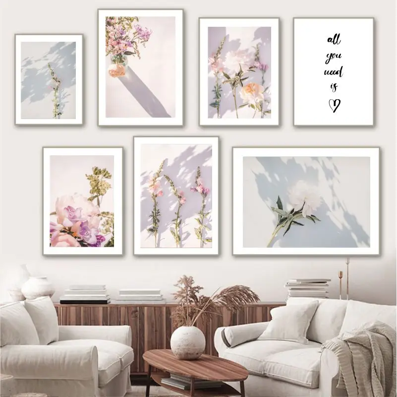 Цветочный букет с цитатами планшетофон цветочным рисунком Весенняя Настенная