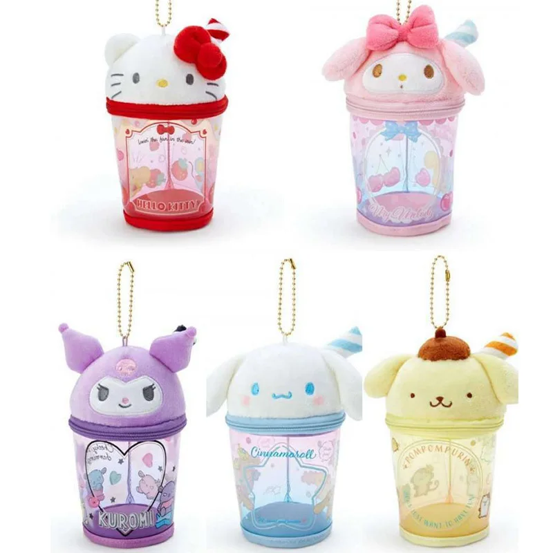 

Sanrios Cartoon Hellokitty Storage Bag Kawaii Anime Kuromi Mymelody Plush Doll Cute Cinnamoroll Children's Pendant Bag Gift Gril