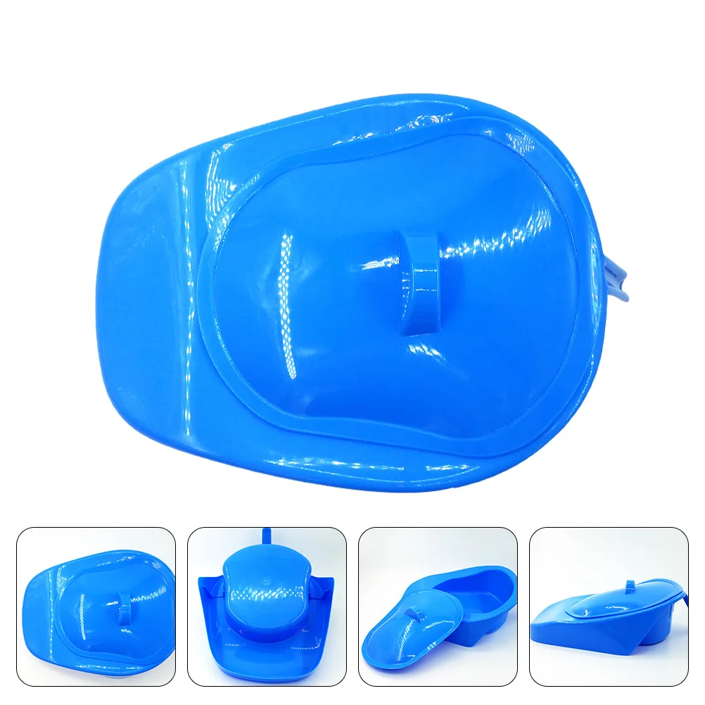 

Portable Potty Adults Bedpan Cover Bedridden Patient Nursing Urinal Plastic Handled Incontinence Aids Device Woman