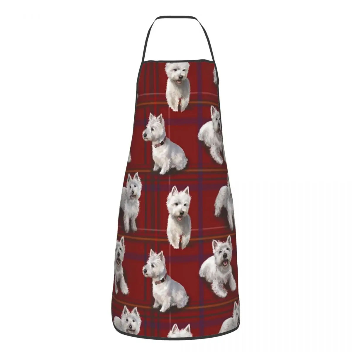 

West Highland Terrier Westie, кухня, масляная, милая, щенок, пинафоры для унисекс, шеф-повара, приготовление пищи, уборка дома