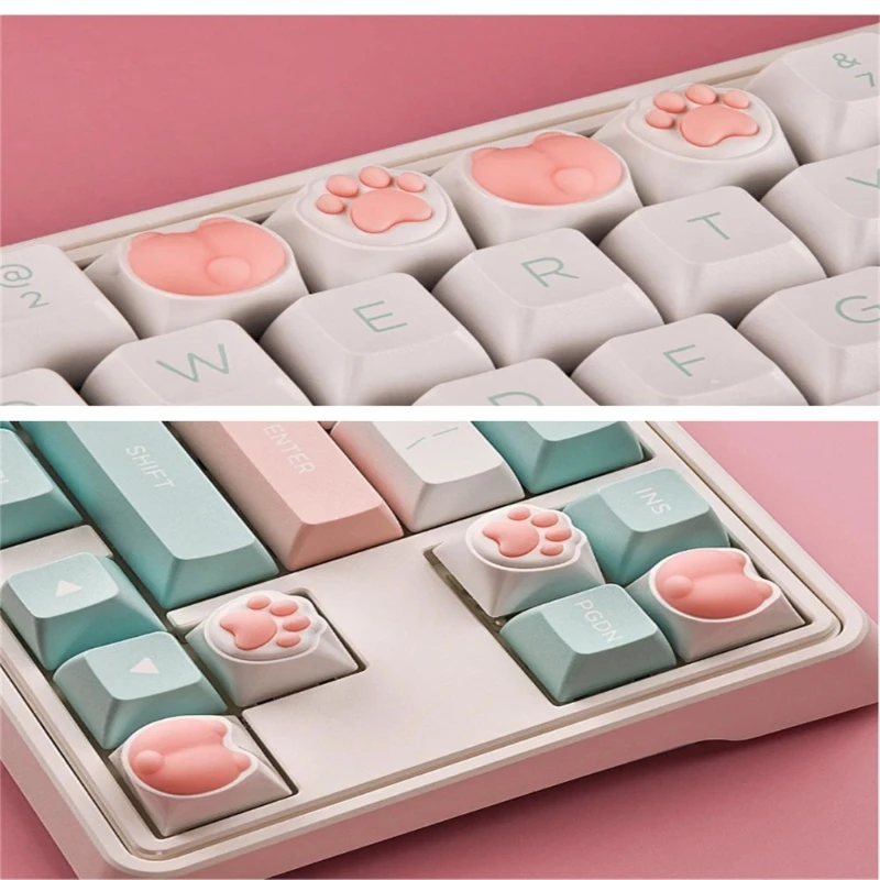 

Unique and Durable Keycaps for Mechanical Keyboards Cat Claw Design Silicone Pads Resistant to Corrosion and Heat Dropship