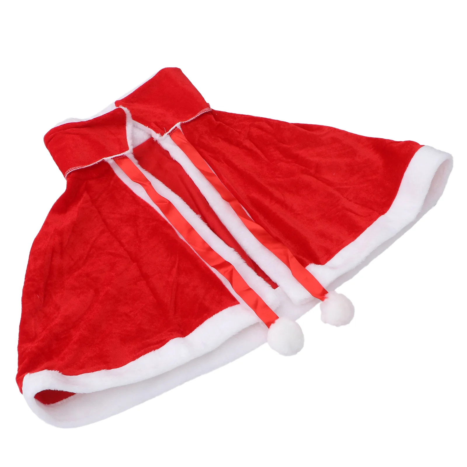 

1Pc Plush Creative Shawl Fashion Christmas Breathable Tippet Festival Gift (Red)