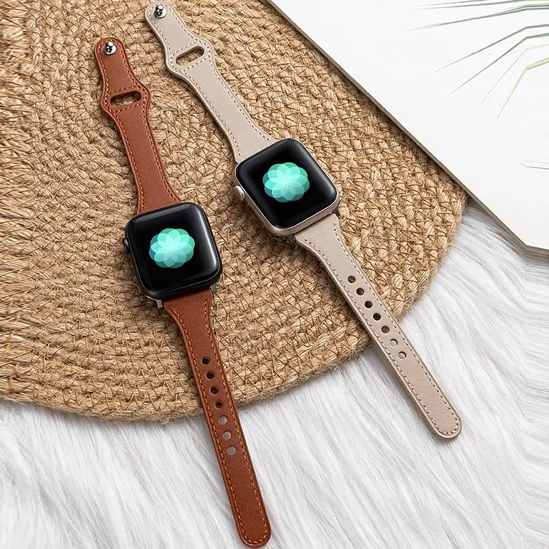 

Fashion Band for apple watch strap 42mm 44mm 45mm 49mm Women belt 38mm 40mm 41mm Leather bracelet iwatch series Ultra 8 7 6 5 se