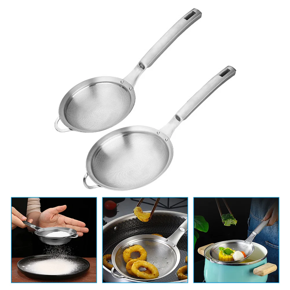 

Skimmer Mesh Spoon Strainer Fine Slotted Fat Soup Colander Baking Ladle Cooking Sifter Skimmerspot Hot