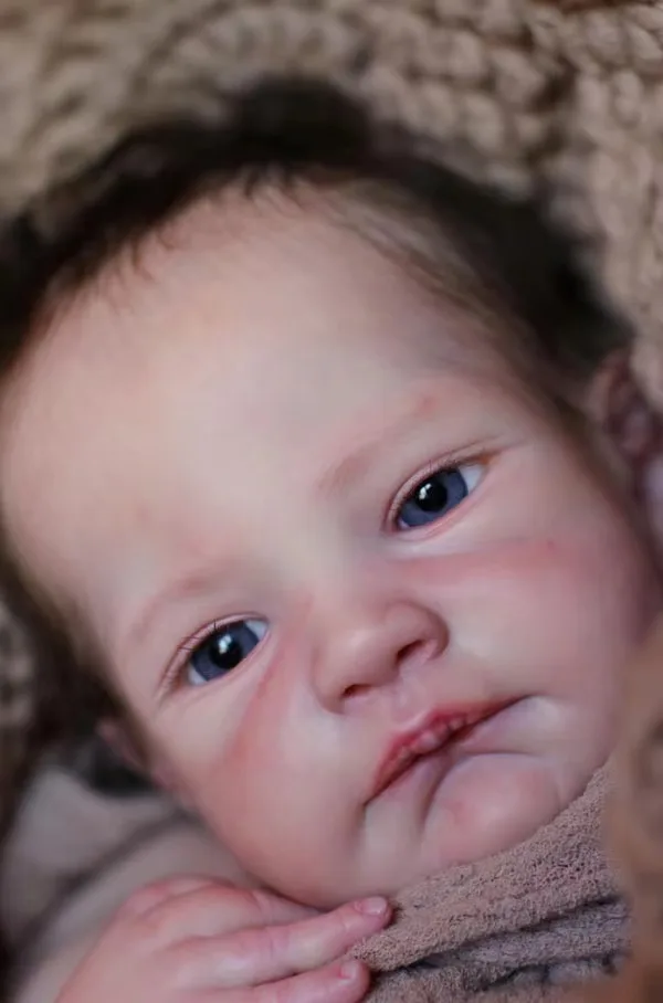 

[Pre-order ship in 20days ]21inch Reborn Baby Blank Kit August Awake By Dawn McLeod Soft Touch Fresh Color With COA