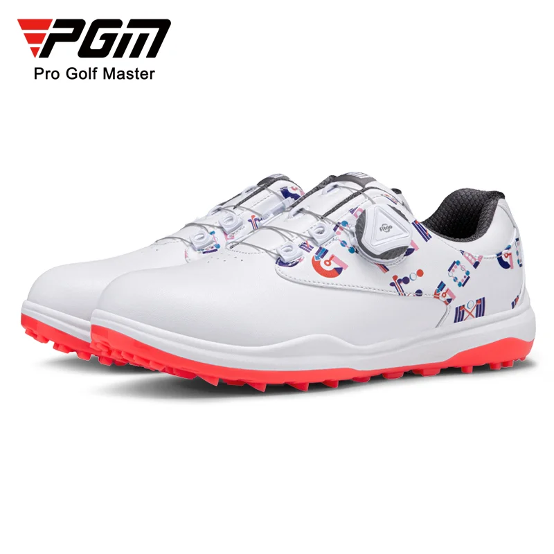 

Women Golf Shoes Breathable Golf Walking Sport Sneakers with Spikes Golf Trainers Anti Slip Outdoor Walking Footwears Free Ship