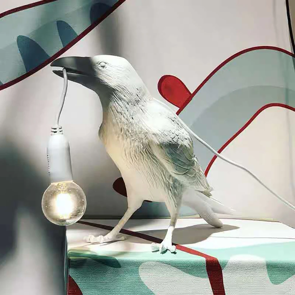

Пластиковая настенная лампа Lucky Bird, настольная лампа, светильник Ник, прикроватная лампа для спальни, гостиной, настенная лампа, украшение д...