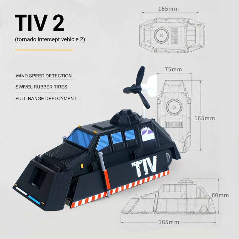 Фото Разборная статическая модель перехватчика TIV2 Tornado, коллекционный настольный сувенир, подарок для любителей ловить ураганы и поклонников метеорологии. №4