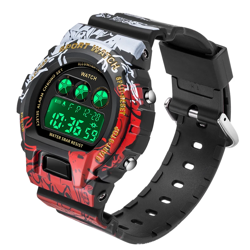 

SANDA Brand Digital Watch Luxury G Style Electronic Watches Fashion Sports Waterproof Watch Men Stopwatch Countdown Wristwatch