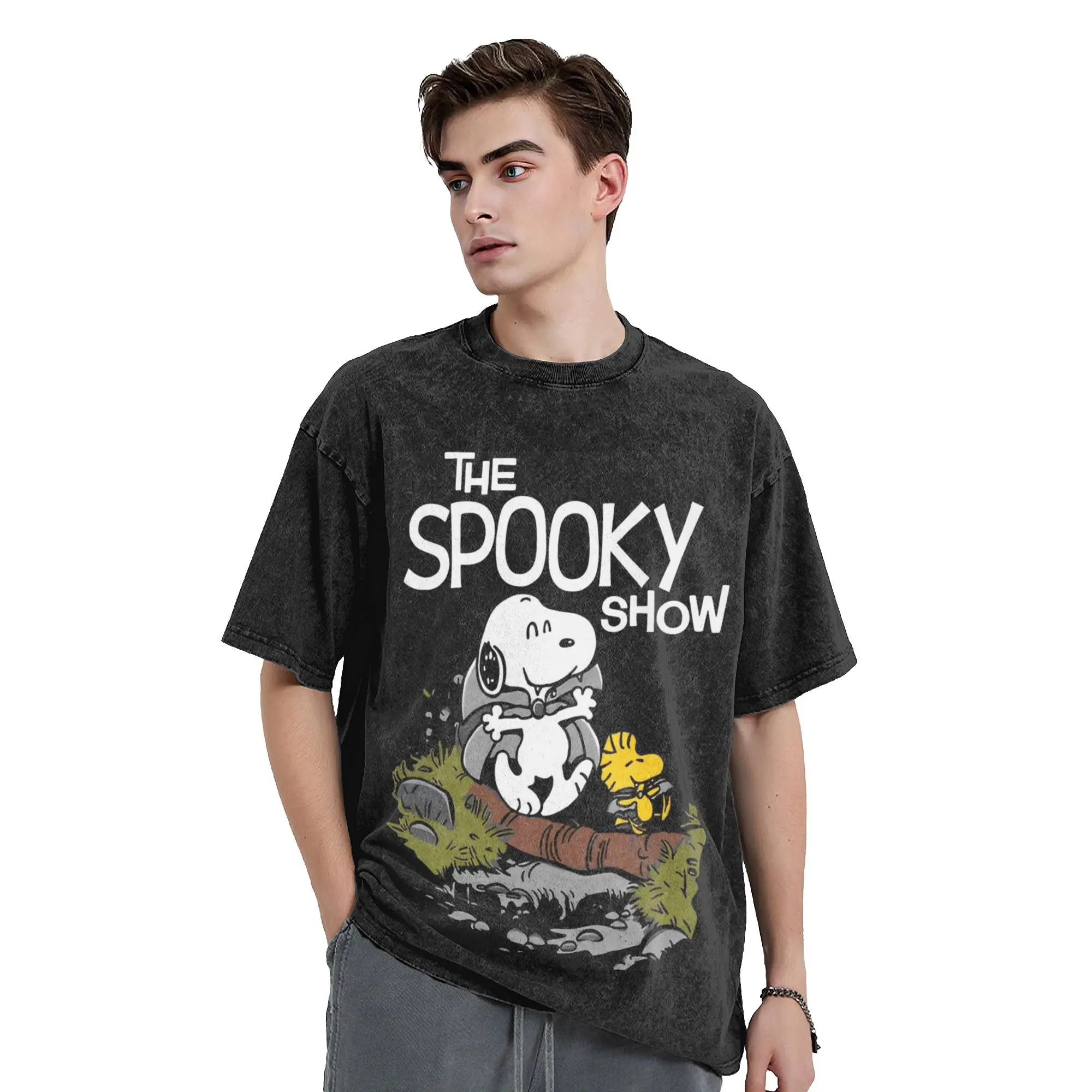 Летняя рубашка Snoopy с арахисом одежда футболка оверсайз для мужчин и женщин