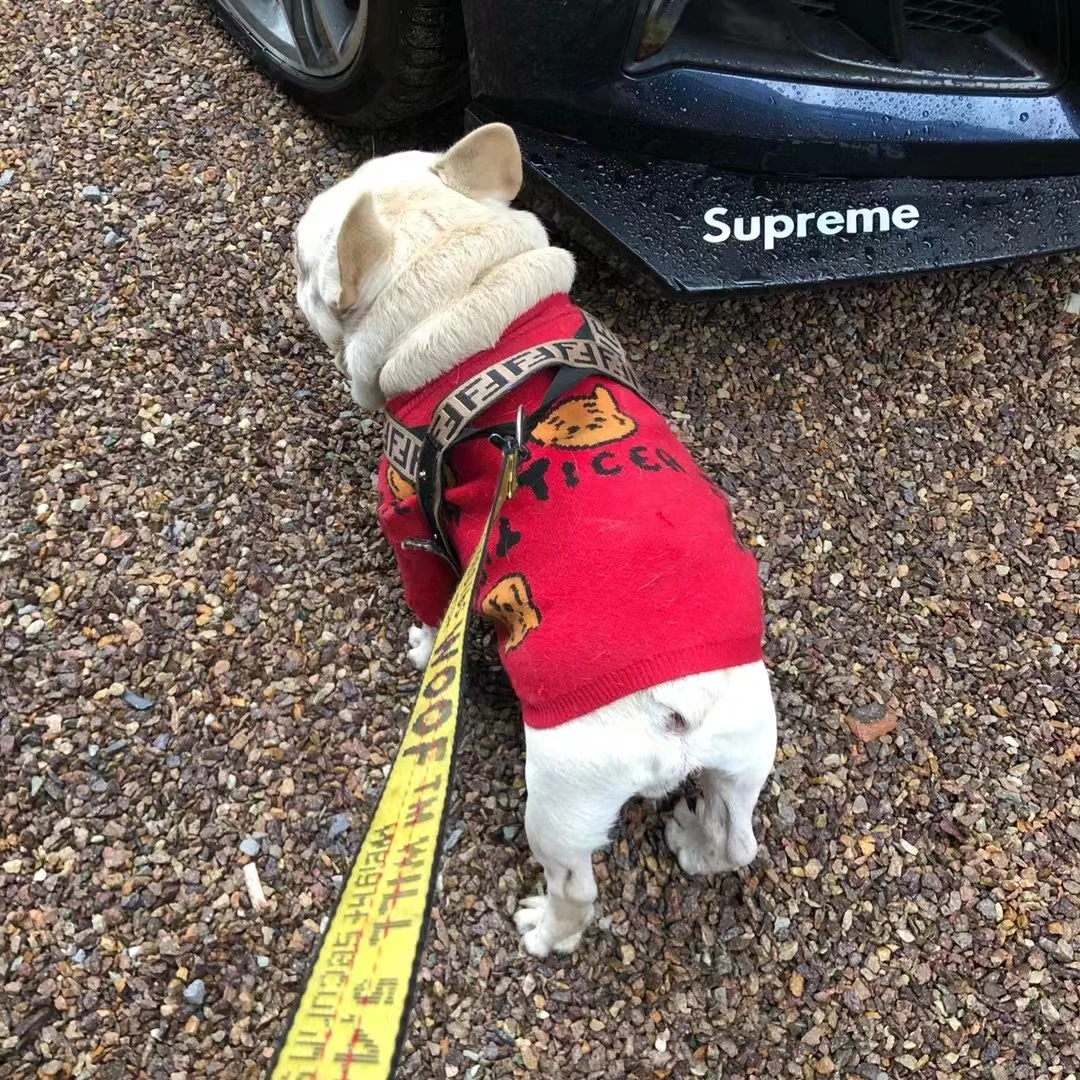 

Cotton Pet Sweater Tiger PatternThickened Warm Print New Year Luxury Clothes Comfortable High Elastic Fashion Pet Puppy Clothes