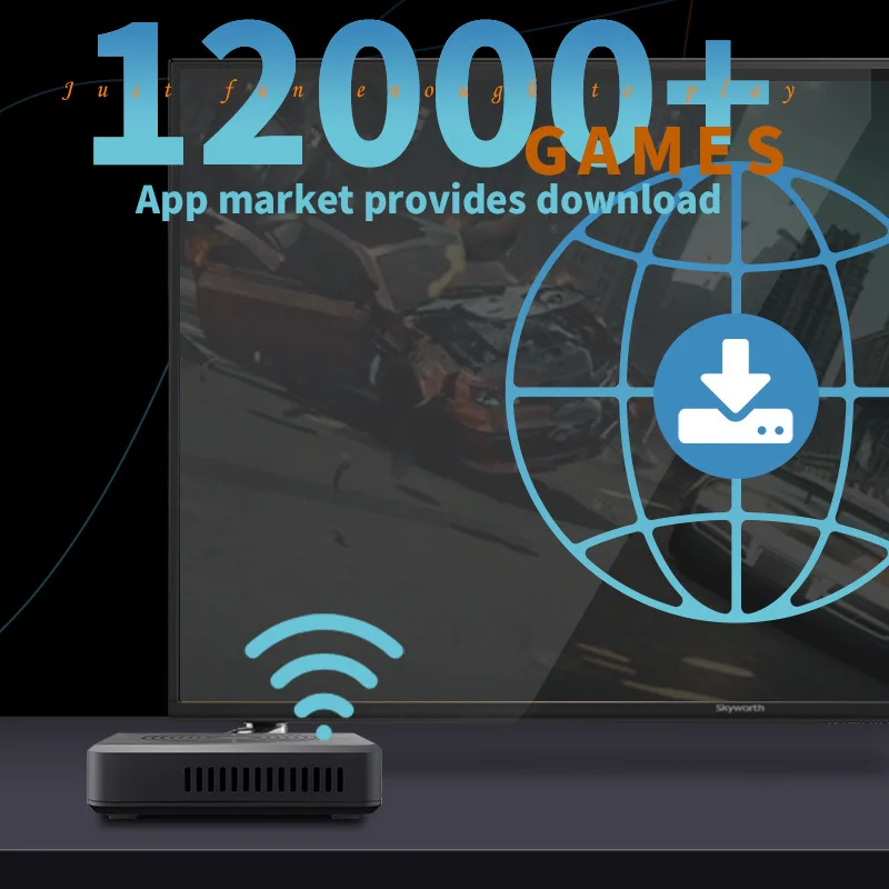 Игровые ретро-консоли DATA FROG Y5 с поддержкой 12000 игр HDMI беспроводные контроллеры 2P/