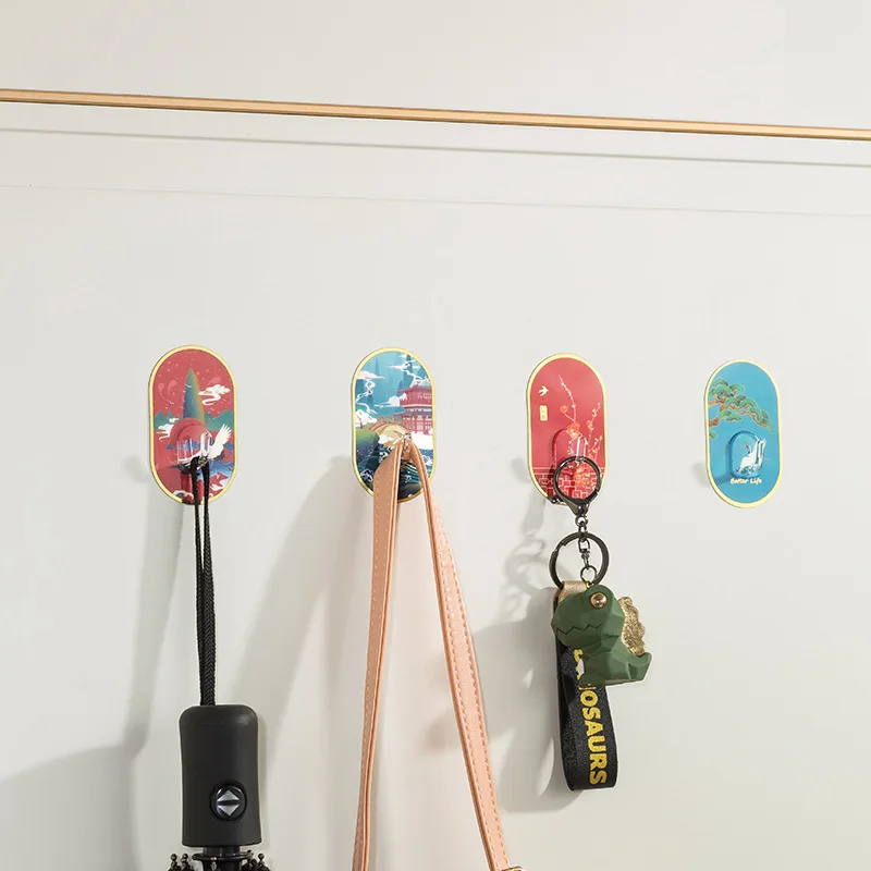 8 шт./коробка настенные крючки-держатели для пальто и ключей