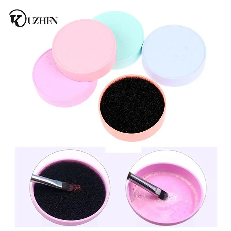 

Инструмент для чистки кистей для макияжа, коробка для сухой чистки, губка для чистки кистей для макияжа, высококачественный силиконовый инс...