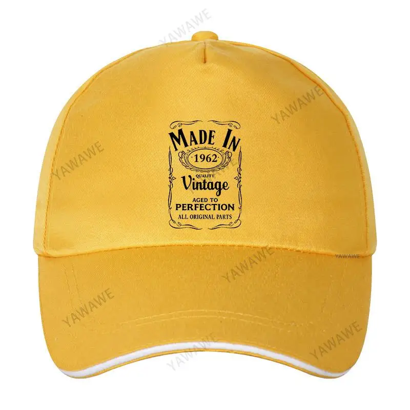 

cotton unisex Adjustable Baseball Cap 1962 Man Women Summer Hat drop shipping