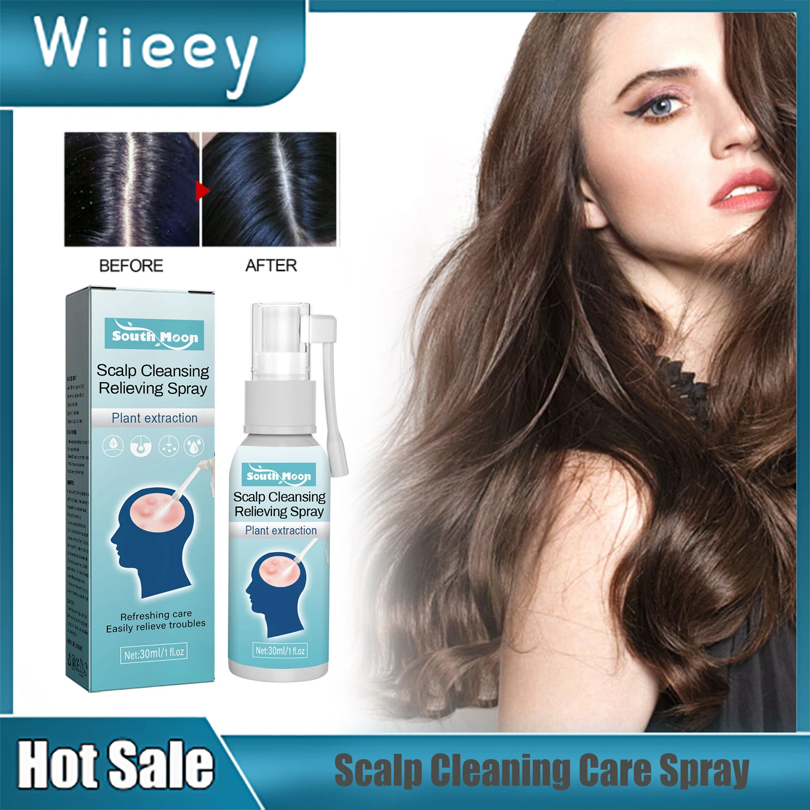 

Scalp Repair Spray Hair Growth Cleansing Oil Control Treatment Dandruff Itching Nourishing Refresh Anti Hair Loss Liquid Product