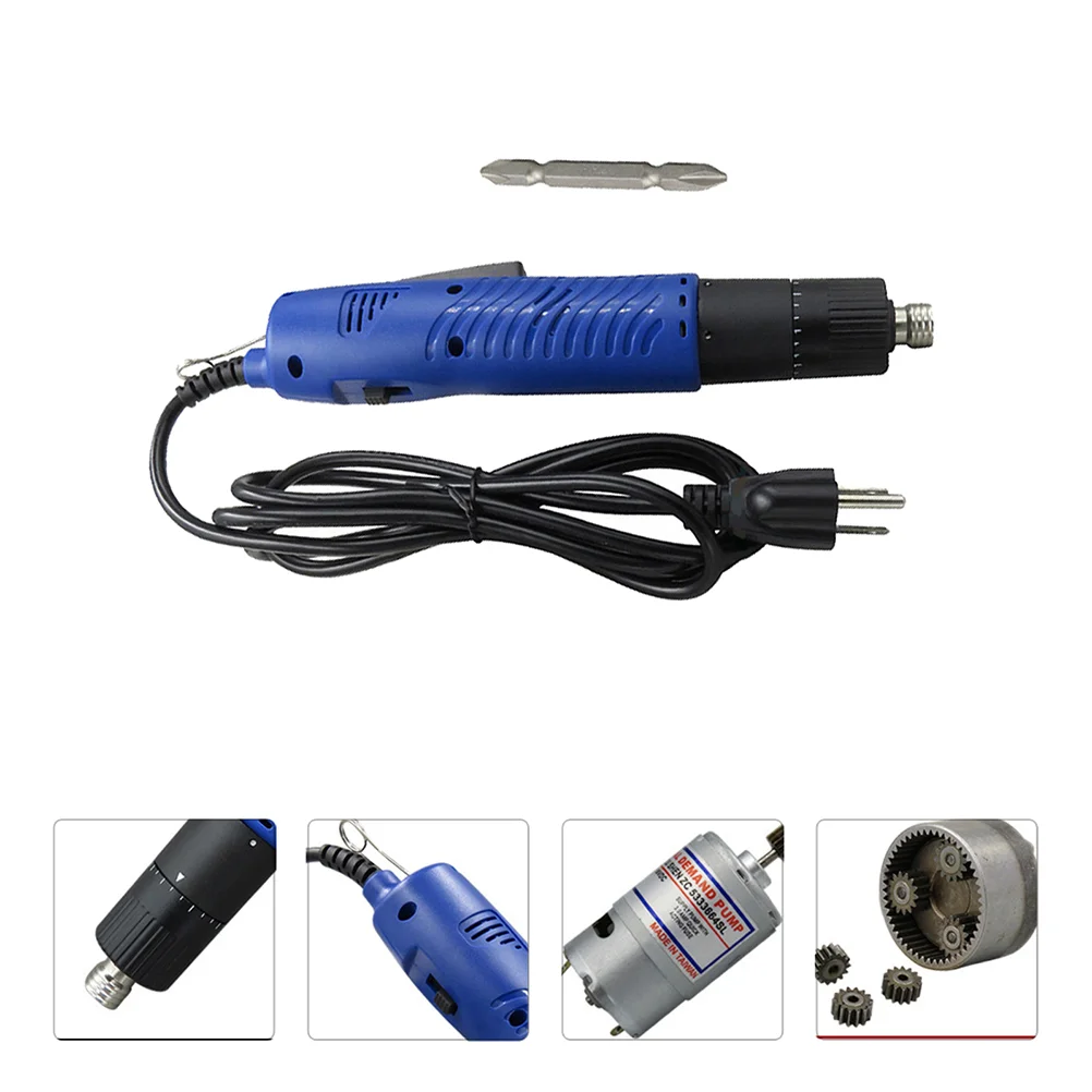 

220V Plug-In Cordless Screwdriver Mini Hand Drill Mini Screw (US Plug)