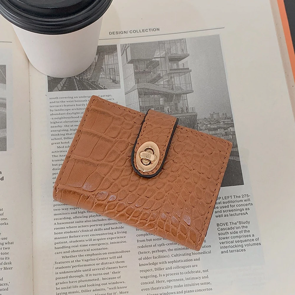 Bolsa Feminina Women Business Card Holder PU Leather Credit Zipper Pocket Unisex Card Case Zipper Coin Purse Carteras 2023 New