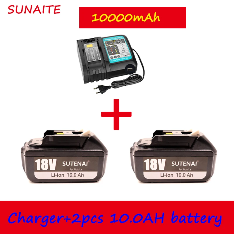 

18650 rechargeable battery, Makita backup battery, 18v10000mah with 4A charger, bl1840 bl1850 bl1830 bl1860b lxt400