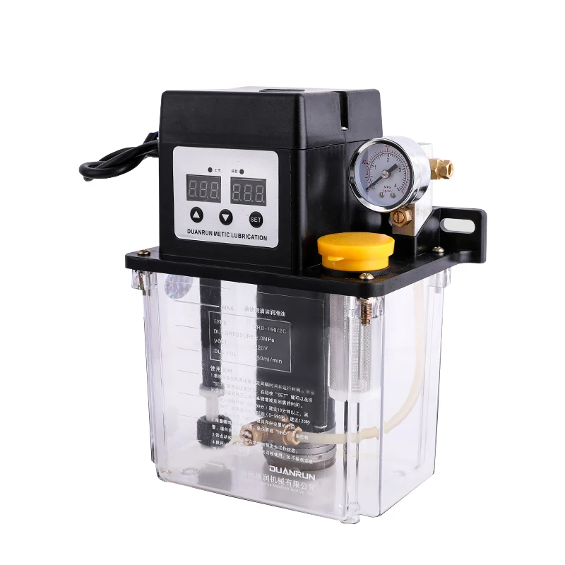 

220V Automatic Lube Oil Pump CNC Machine Tool Machinery Injection Molding Machine Timing Oil Supply Gear Oiling Pump