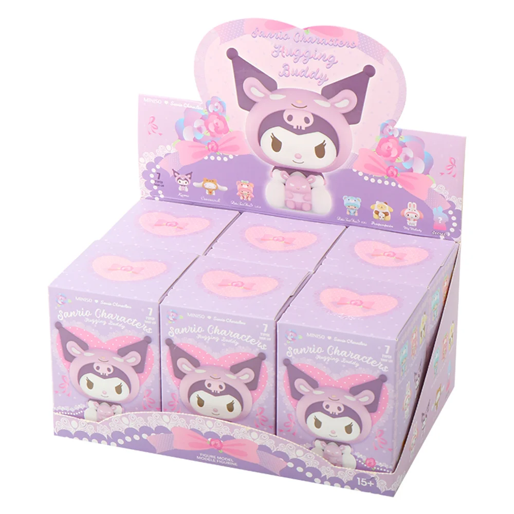 

Hug Friends Series Sanrio Blind Box Kuromi My Melody Cute Toys Kawaii Room Decor Collectible Girlfriend Couple Surprise Gift