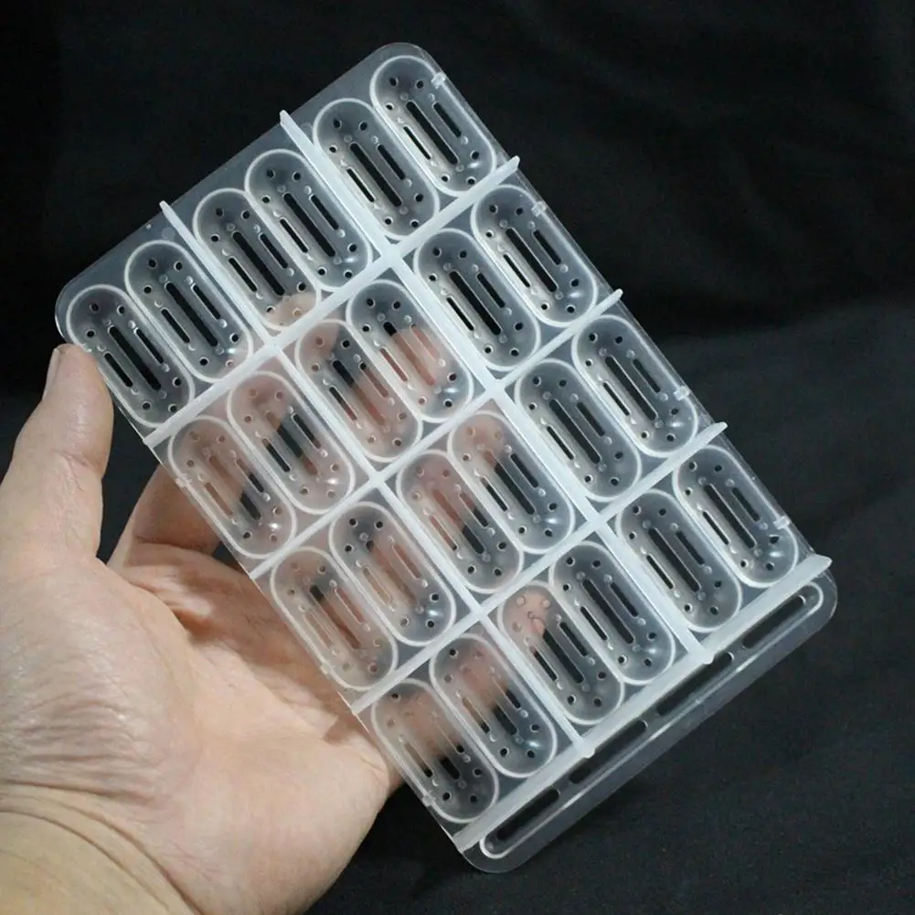 

24Holes Reptile Egg Incubation Tray for Tortoise Lizard Chameleon Eggs Pet Tortoise Turtle Incubator Supplies