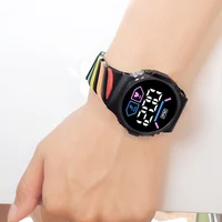 LED Digital Children Kids Watch Wristwatch for Boys Girls Waterproof Silicone Rainbow Kids Student Sport Electronic Watches 5