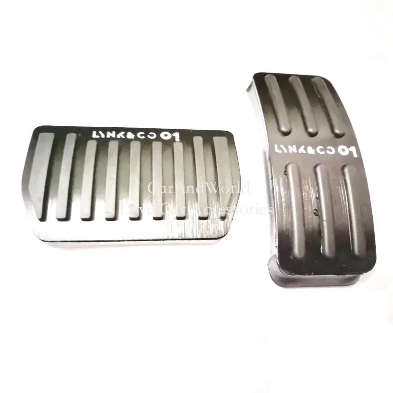 

Aluminium Alloy Car AT Foot Rest Pedals Accelerator Gas Pedal Brake Cover Non-slip Protect Pad For LYNK&CO 01 2020-2023