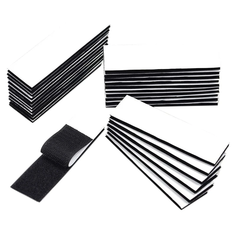 

50 пар промышленных лент на липучке, сверхмощная Монтажная лента, самоклеящаяся застежка, липкие задние ленты для дома и офиса