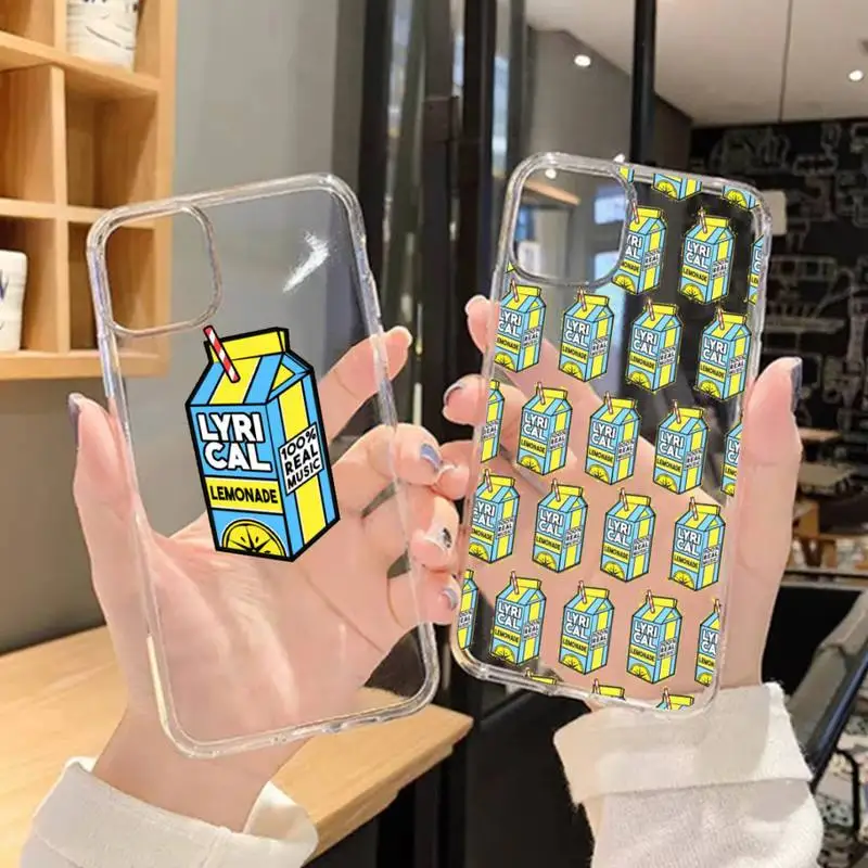 New Aliens Drink Lyrical Lemonade Phone Case For iPhone 11 12 Mini 13 Pro XS Max X 8 7 6s Plus 5 SE XR Transparent Shell
