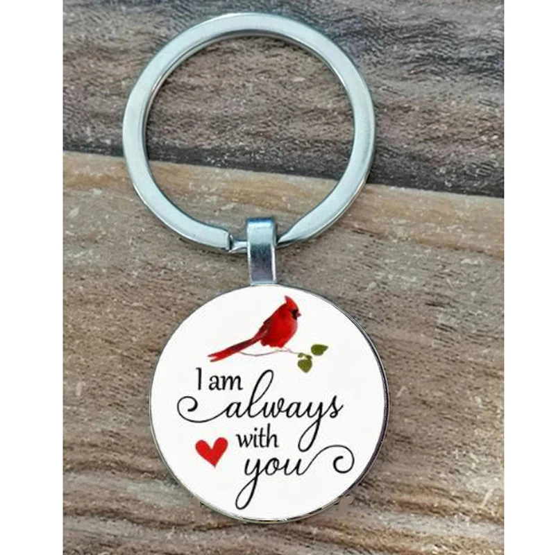 Мужской брелок Northern Red Bishop Bird всегда буду вам подарок маме папе и любимым