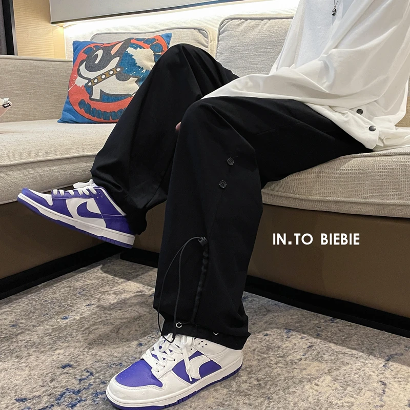 Брюки мужские тонкие повседневные джоггеры спортивные однотонные штаны до