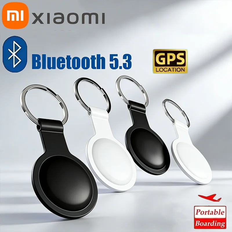 Фото Умный мини-трекер Xiaomi Bluetooth 5.4 GPS: круглый GPS-трекер для отслеживания домашних животных, детей, сумок, кошельков. Устройство для поиска и определения местоположения (аналог AirTag) для умного дома. №1