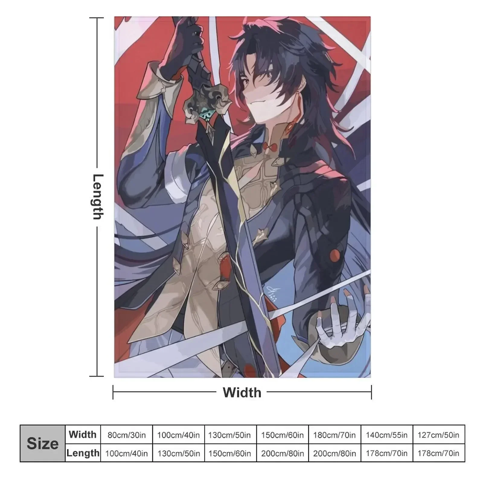 Одеяло Blade Honkai Star Rail рождественское украшение для малышей одеяла