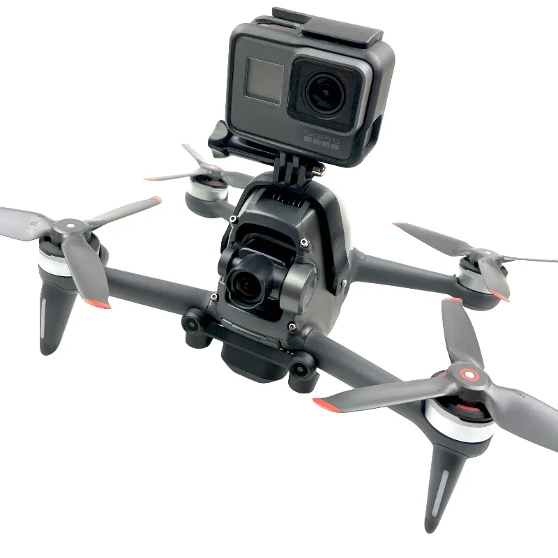Фото Крепления для камеры Gopro Hero/DJI Action/DJI NANO/Insta360, фиксированный кронштейн для верхней съемки полета, аксессуары для дронов DJI PFV №2