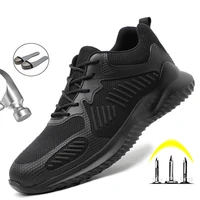 2022 new semmer outdoor protectieve shoes men work boots puncture proof safety shoes lightweight safety breathable sneakers