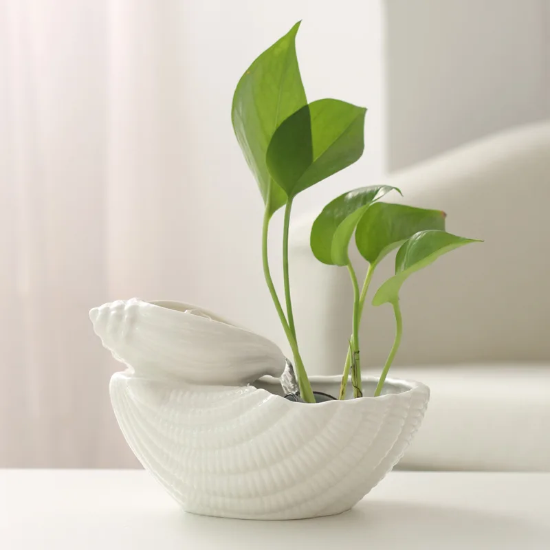 

Wealth Feng Shui Flowing Water Decor Ceramics Figurines For Interior Ornament Office Desktop Modern Statue Home Decoration Gifts